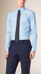 Burberry Modern Fit Button-down Collar Cotton Poplin Shirt