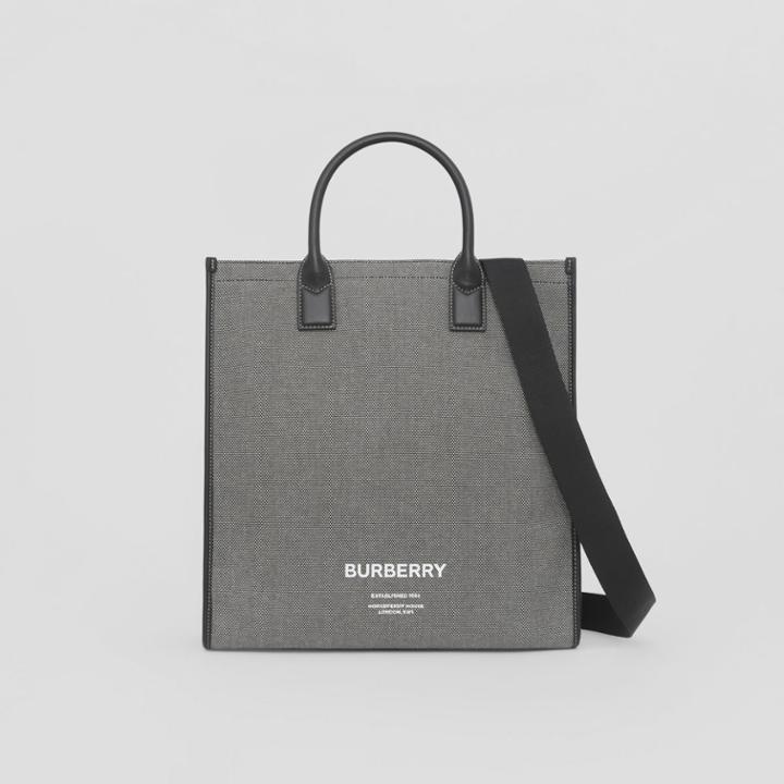 Burberry Burberry Horseferry Print Cotton Canvas Tote
