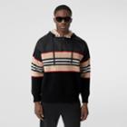 Burberry Burberry Icon Stripe Rib Knit Wool Cashmere Hoodie
