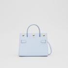 Burberry Burberry Mini Leather Title Bag, Blue