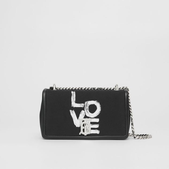 Burberry Burberry Small Love Print Cotton Lola Bag