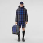 Burberry Burberry Check Cotton Blend Hooded Jacket