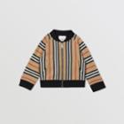 Burberry Burberry Childrens Icon Stripe Cotton Track Top, Size: 2y, Beige