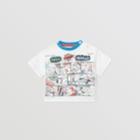 Burberry Burberry Childrens Comic Strip Print Cotton T-shirt, Size: 12m, White