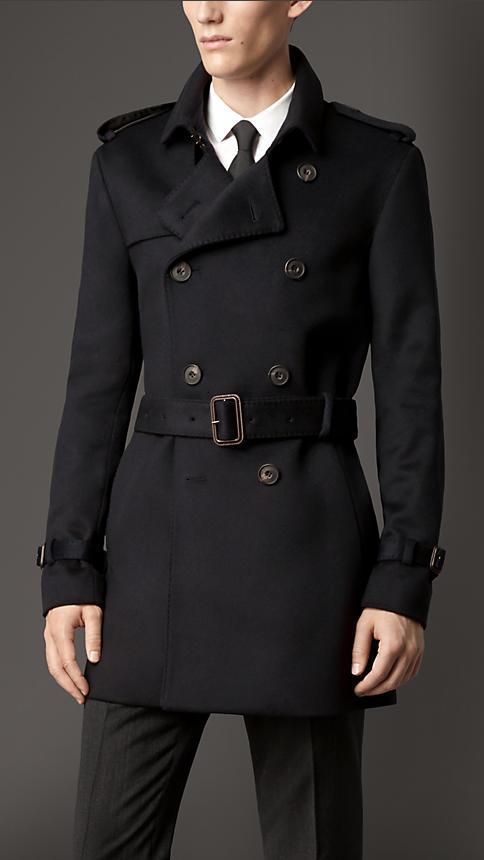 Burberry Mid-length Wool Cashmere Trench Coat