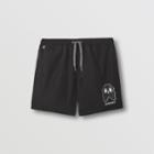 Burberry Burberry Monster Graphic Drawcord Swim Shorts, Size: Xs