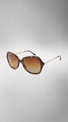 Burberry Oversize Square Frame Polarised Sunglasses