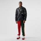 Burberry Burberry Logo Graphic Colour Block Jersey Trackpants, Green