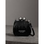 Burberry Burberry Mini Alligator Frame Bag, Black