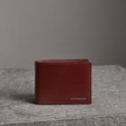 Burberry Burberry London Leather Bifold Wallet, Pink