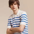 Burberry Burberry Striped Cotton Polo Shirt, Size: Xs, White