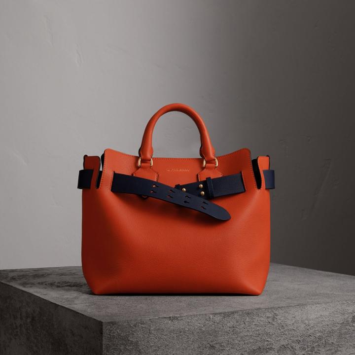 Burberry Burberry The Medium Leather Belt Bag, Orange