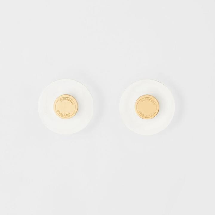 Burberry Burberry Resin And Gold-plated Earrings