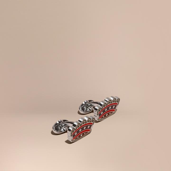 Burberry Burberry Crown Cufflinks, Blue