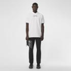 Burberry Burberry Location Print Cotton Piqu Oversized Polo Shirt, Size: Xs