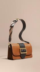 Burberry The Medium Buckle Bag In Textured Leather