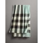 Burberry Burberry The Lightweight Check Cashmere Scarf, Green