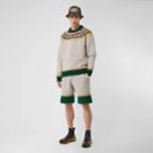 Burberry Burberry Fair Isle Wool Drawcord Shorts, Size: M, White