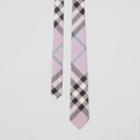 Burberry Burberry Modern Cut Check Silk Tie, Purple