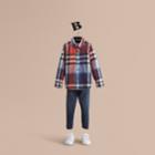 Burberry Burberry Pocket Detail Check Flannel Shirt, Size: 6y, Red