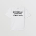 Burberry Burberry Childrens Logo Print Cotton T-shirt, Size: 10y, White