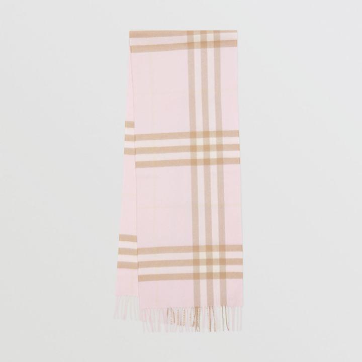 Burberry Burberry The Classic Check Cashmere Scarf, Alabaster