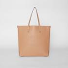 Burberry Burberry Embossed Crest Leather Tote, Beige