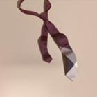 Burberry Burberry Modern Cut Check Jacquard Silk Tie, Purple