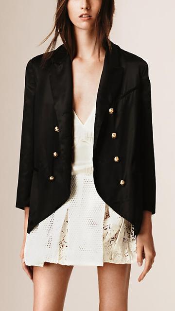 Burberry Prorsum Regimental Satin Jacket