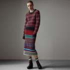 Burberry Burberry Fair Isle Knitted Wool Mohair Blend Sweater, Size: Xl, Multicolour