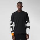 Burberry Burberry Logo Print Sleeve Cotton T-shirt, Size: Xxl, Black