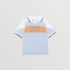 Burberry Burberry Childrens Logo Print Cotton Polo Shirt, Size: 14y, Blue