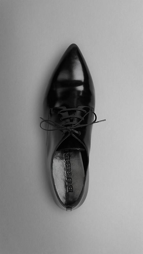 Burberry Polished Leather Lace-up Shoes
