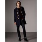 Burberry Burberry The Greenwich Duffle Coat, Size: 34, Blue