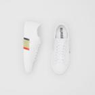 Burberry Burberry Stripe Print Leather Sneakers, Size: 39, White