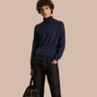 Burberry Burberry Merino Wool Roll-neck Sweater, Blue