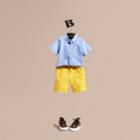 Burberry Burberry Cotton Chino Shorts, Size: 8y, Yellow