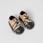 Burberry Burberry Childrens Vintage Check Cotton Sneakers, Size: 1.5, Black