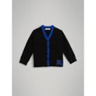 Burberry Burberry Childrens Two-tone Cotton Knit Cardigan, Size: 14y