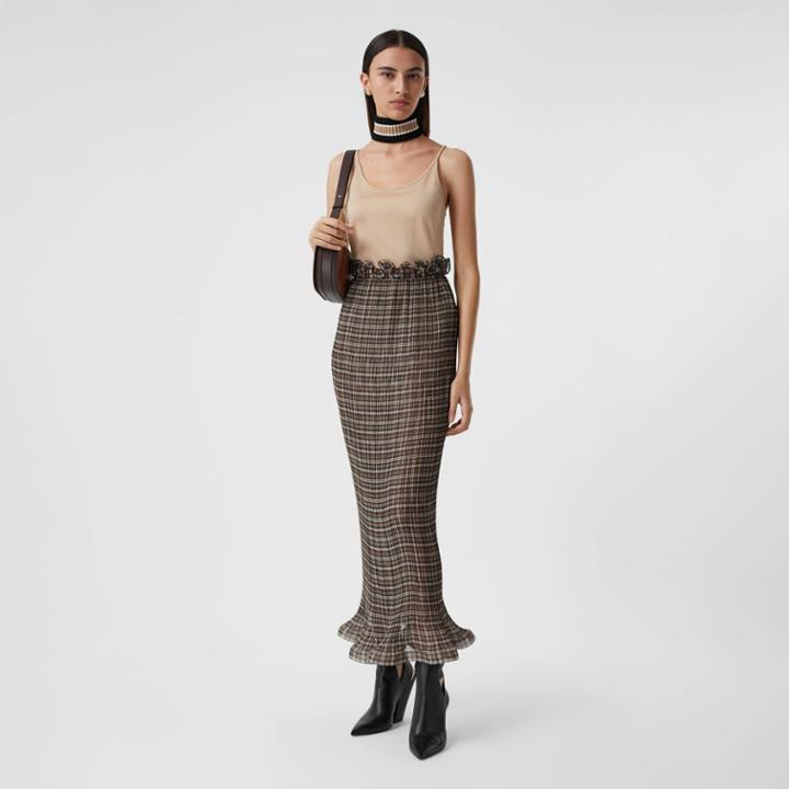 Burberry Burberry Monogram Motif Stretch Jersey Camisole, Beige