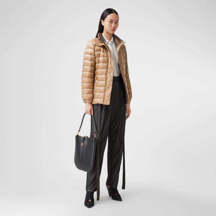 Burberry Burberry Monogram Print-lined Lightweight Puffer Jacket, Size: S