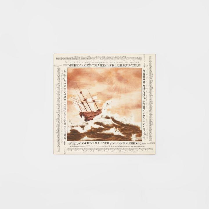 Burberry Burberry Mariner Print Silk Square Scarf, Brown