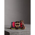 Burberry Burberry The Small Buckle Bag In Scallop Trim Snakeskin, Yellow