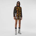 Burberry Burberry Contrast Check Quilted Cotton Flannel Jacket, Size: M