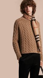 Burberry Wool Cashmere Cable Knit Jumper