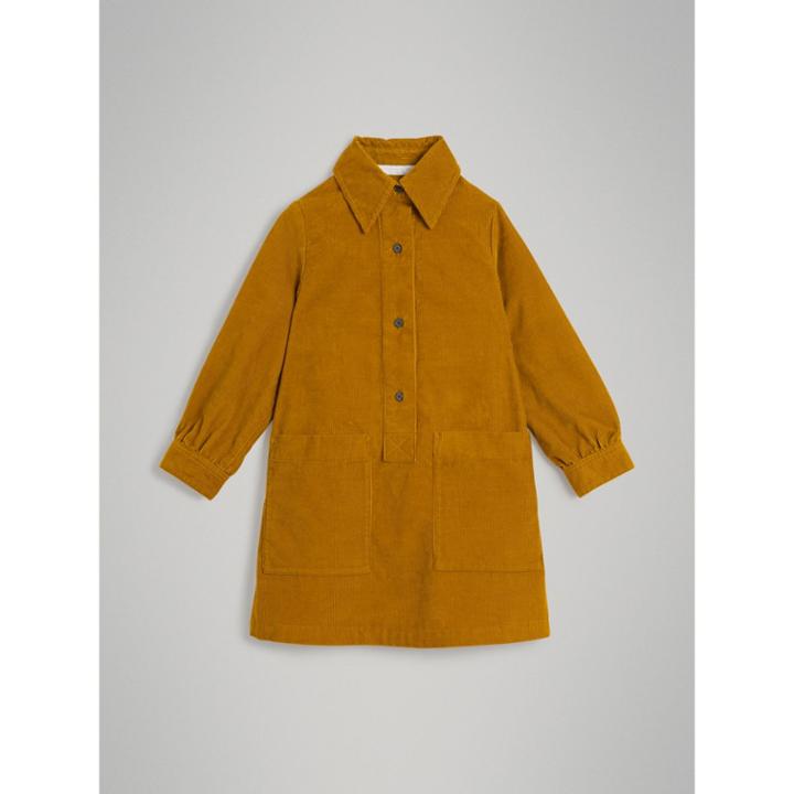 Burberry Burberry Corduroy Shirt Dress, Size: 6y