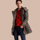Burberry Burberry Down-filled Puffer Coat, Size: Xl, Grey