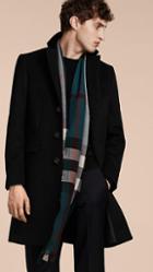 Burberry Velvet Collar Wool Cashmere Coat