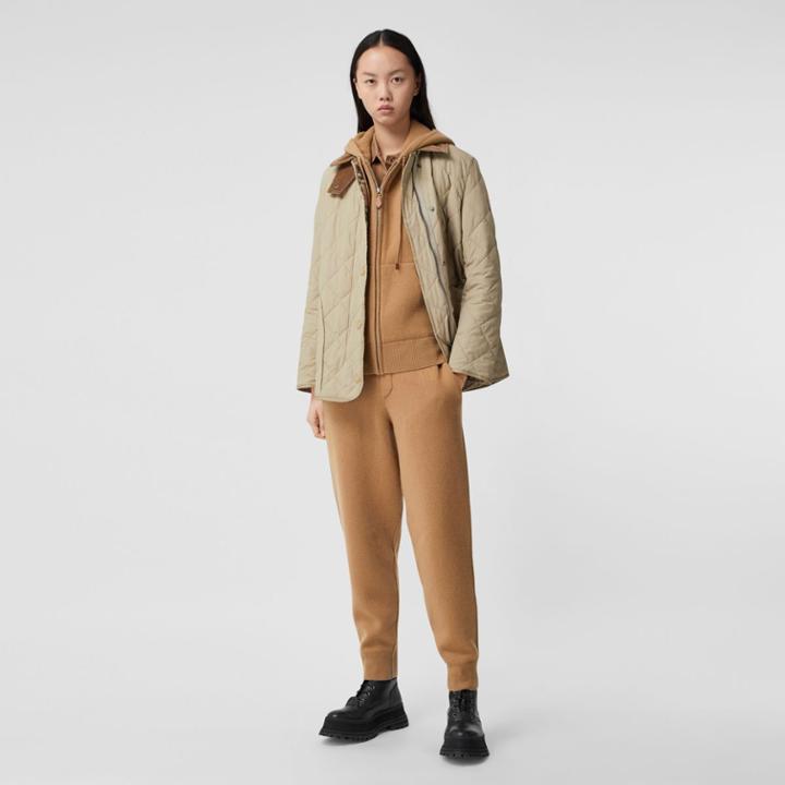 Burberry Burberry Diamond Quilted Thermoregulated Barn Jacket, Yellow