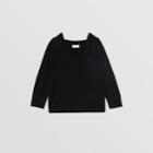 Burberry Burberry Childrens Monogram Motif Cashmere Sweater, Size: 12y, Black